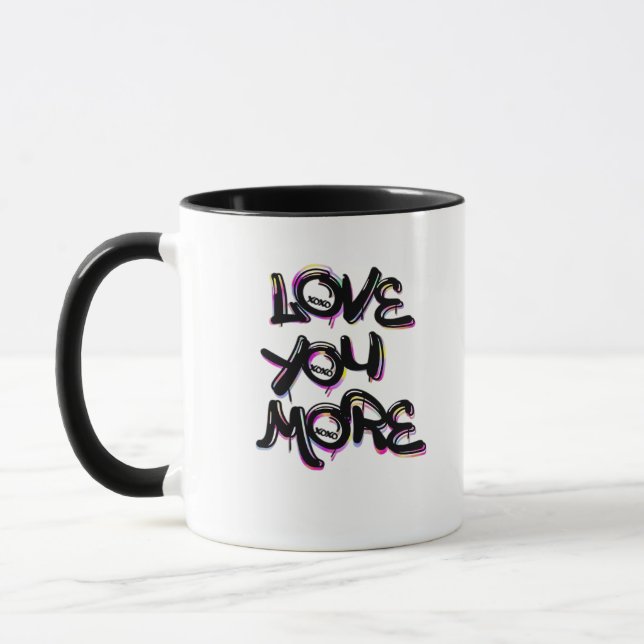 Taza Love You More Clean Modern Design  (Izquierda)