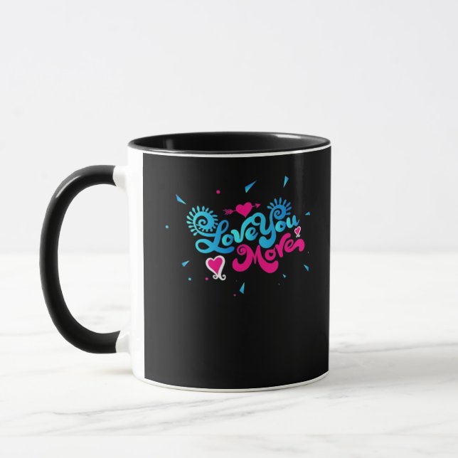 Taza Love You More Clean Typography Style  (Izquierda)