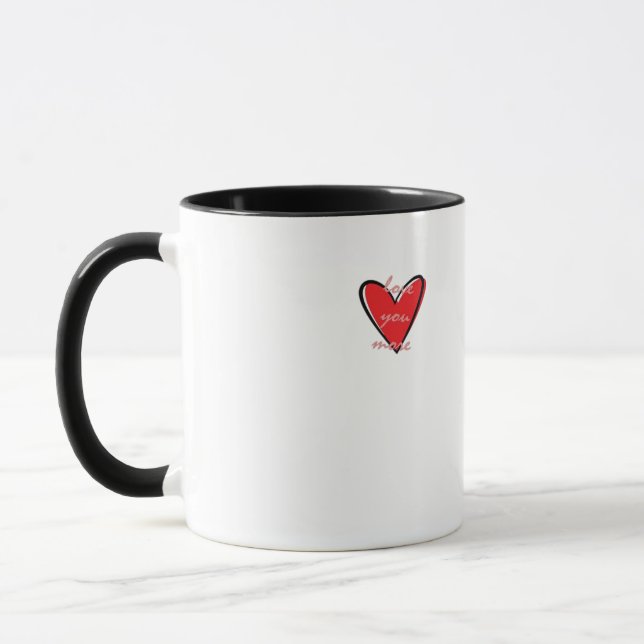 Taza Love You More Creative Minimal Style  (Izquierda)