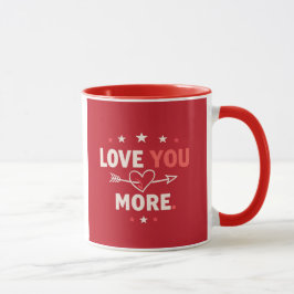 Taza Love You More Valentine’s Mug Romantic Couple Gift
