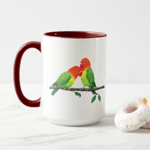 Taza Lovebirds Combo Mug