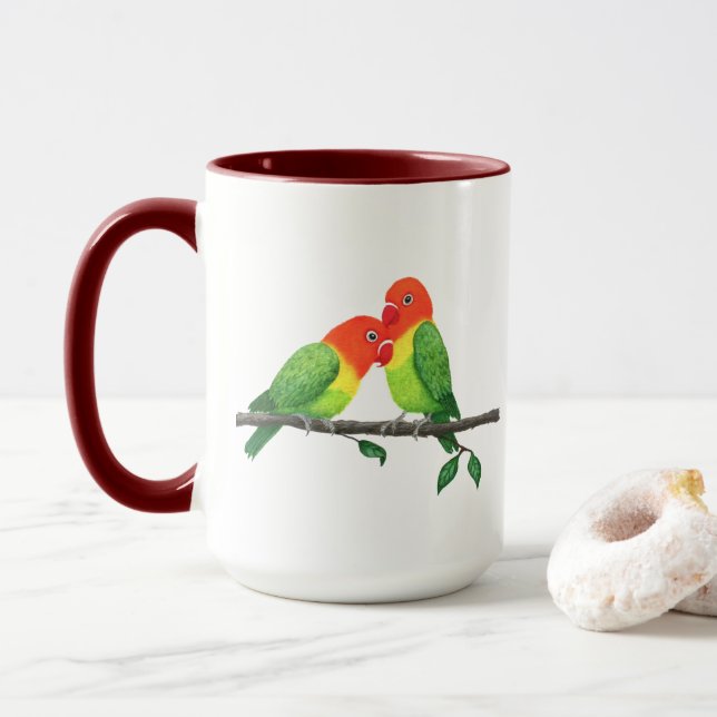 Taza Lovebirds Combo Mug (Con donut)