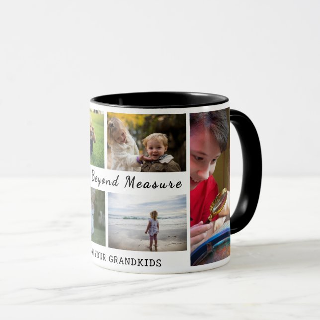 Taza Loved Beyond Measure – Grandparents Mug Gift (Anverso derecho)