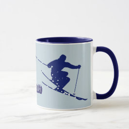 Taza Loveland Blue Skier