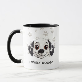 Taza Lovely Doggo Smile Mug – Cute Happy Pup Illustrati