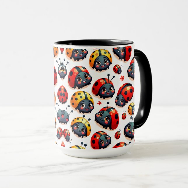 Taza Lovely Ladybugs (Anverso derecho)