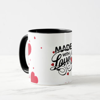 Taza Lovely White Mug: Hecho con amor
