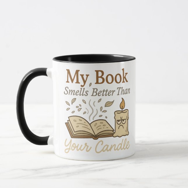 Taza Lover Mug - "Mi libro huele mejor que (Izquierda)