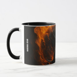 Taza Loyalty Taste Better” – Flaming Skull Tribal Mug