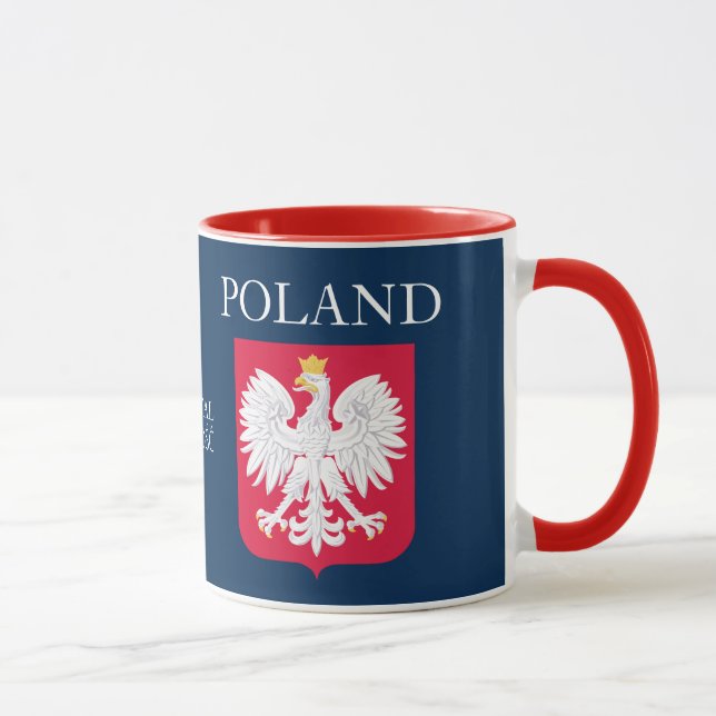 Taza Lublin Polonia Escudo Mug (Derecha)