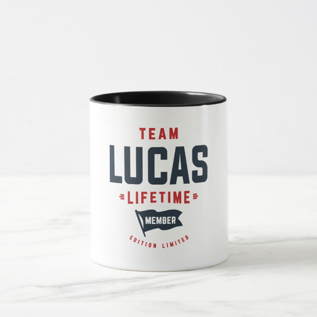 Taza Lucas Nombre del miembro Funny del equipo Lucas Li (Centro)