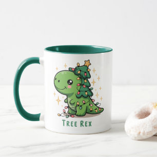 Taza Luces de dinosaurio de Navidad Fiesta divertida Re