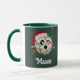 Taza Luces de Navidad Personalizadas con Nombre de Béis