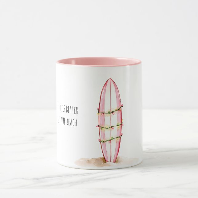 Taza Luces de Playa de Tablas de Surf (Centro)