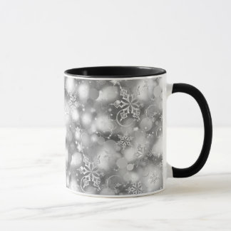 Taza Luces y copos de nieve, plata - Navidades