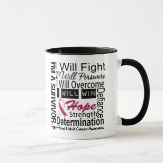 Taza Lucha Contra El Cáncer De Cabeza Y Cuello Persever