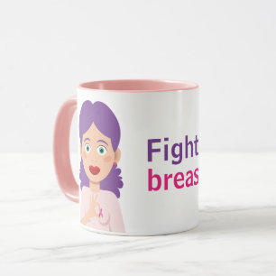 Taza Lucha contra el cáncer de mama