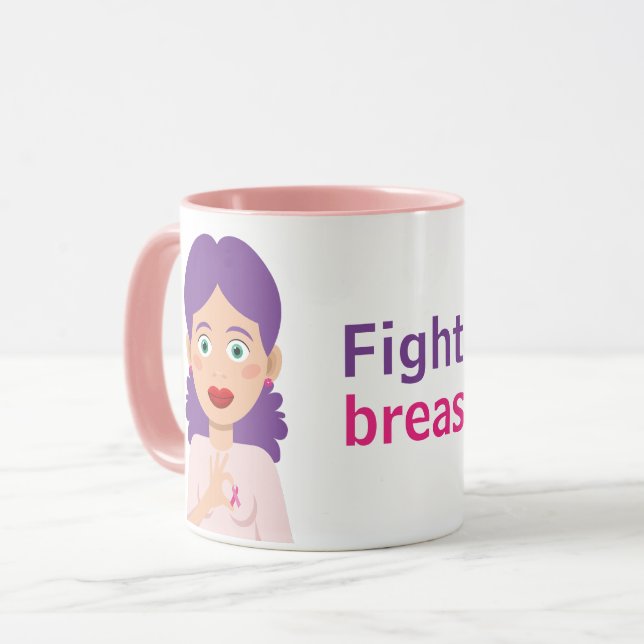 Taza Lucha contra el cáncer de mama (Anverso izquierdo)