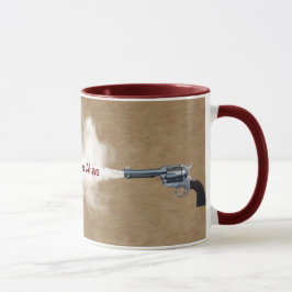 Taza Lucha del arma en el café