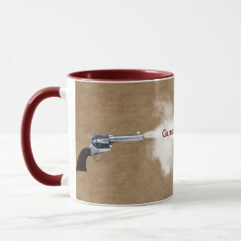 Taza Lucha del arma en el café