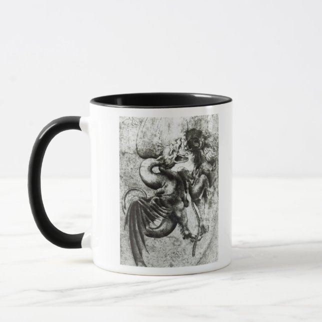 Taza Lucha entre un dragón y un león (Izquierda)