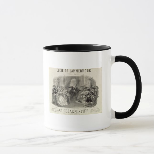 Taza Lucía de Lammermoor' la ópera (Derecha)