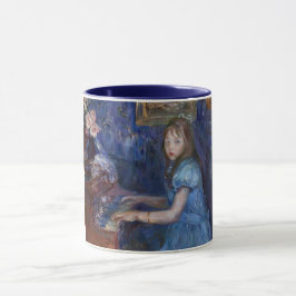 Taza Lucie Leon tocando el piano (de Berthe Morisot)