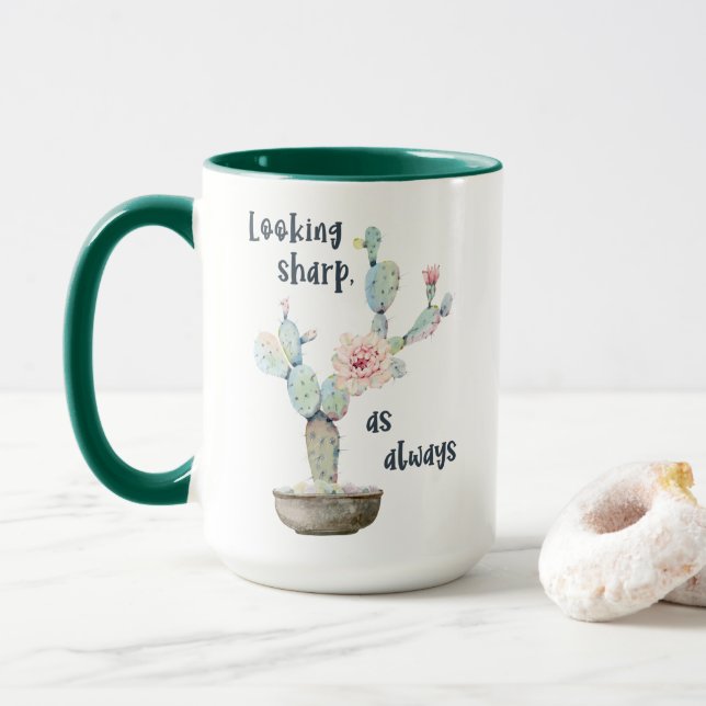 Taza ¡Luciendo fuerte! (Con donut)