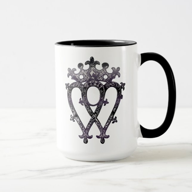 Taza Luckenbooth, símbolo escocés del amor de la (Derecha)