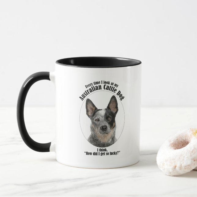 Taza Lucky Australian Cattle Dog (Con donut)