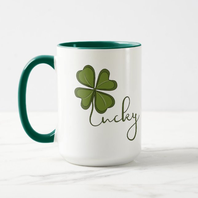 Taza Lucky Four Leaf Clover (Izquierda)