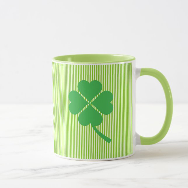 Taza Lucky Four Leaf Shamrock Design-87906 (Derecha)
