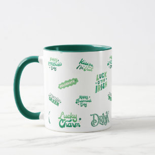 Taza Lucky Shamrock St. Patrick's Day Pattern
