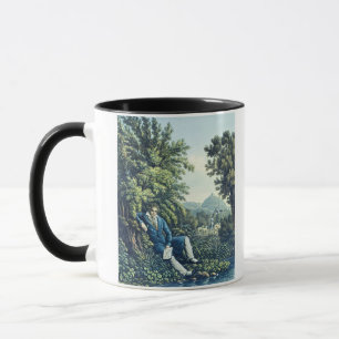 Taza Ludwig van Beethoven por un río (engravin