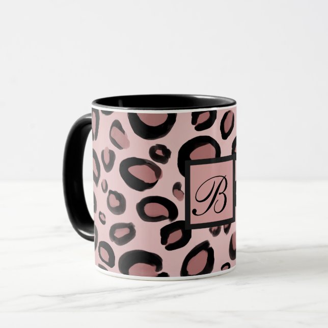Taza Lugares de impresión de leopardo de chita pintados (Anverso izquierdo)
