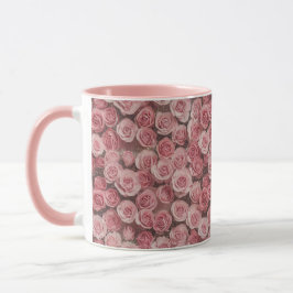 Taza Lujo Glam Bonito Rosa Rosas soñados Combo Rosado M