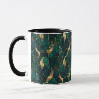 Taza Lujoso resumen geométrico en combinación