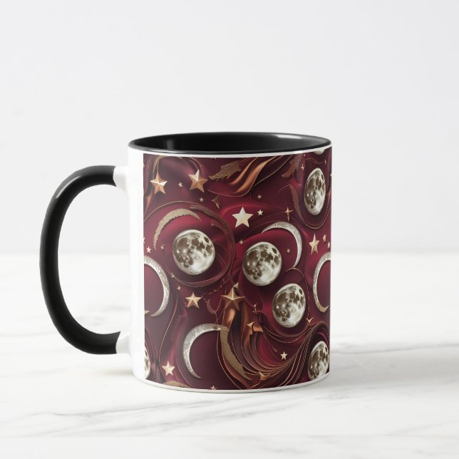Taza - Luna Celestial Rojo Granate (Izquierda)