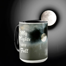 Taza Luna completa Mi noche es turno de noche completo
