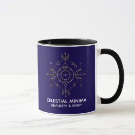 Taza Luna Creciente Mínima y Arte de Línea Solar | Esti
