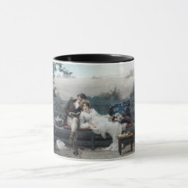 Taza Luna de miel (Novios en un banco)