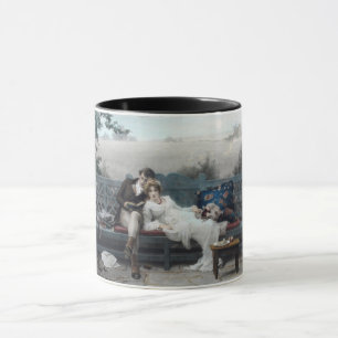 Taza Luna de miel (Novios en un banco)