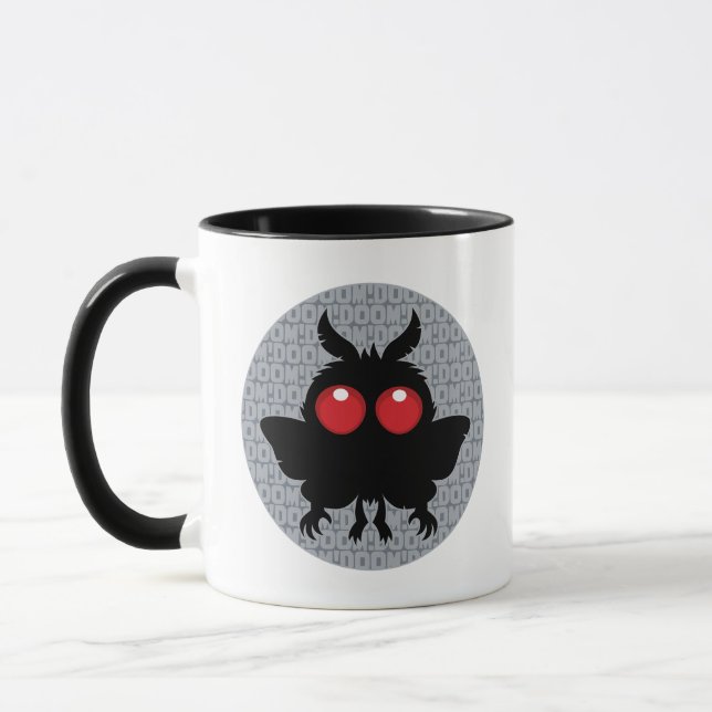 Taza Luna Llena de la Perdición Adorable Mothman Crípti (Izquierda)