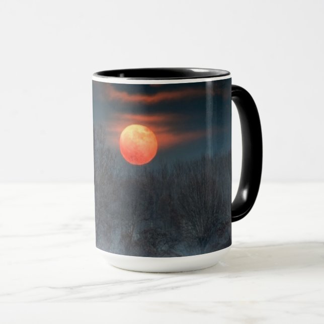 Taza Luna llena | Noviembre en Scalenghe (Italia) (Anverso derecho)