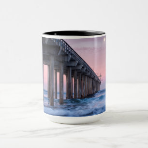 Taza Luna Llena Sobre el Muelle de Scripps