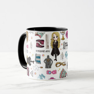 Taza Luna Lovegood mágica acuarela