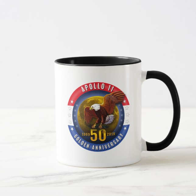 Taza Luna patriótica Eagle del 50.o aniversario de (Derecha)