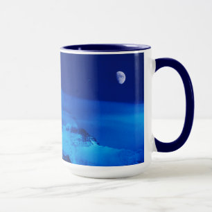 Taza Luna sobre el Mt. Everest Tíbet, China