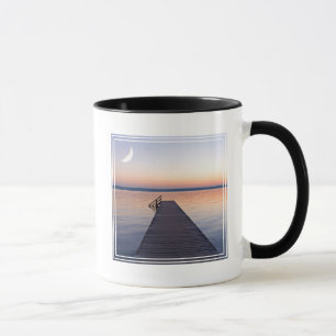 Taza Luna sobre el puente peatonal de Buscharner Lago