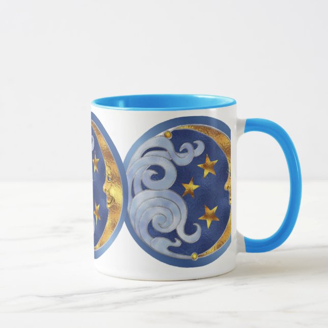 Taza Luna y estrellas celestes (Derecha)